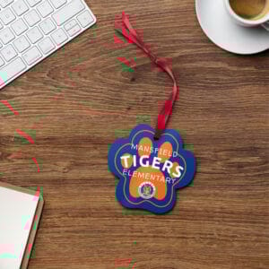 MES PAWS Metal ornament