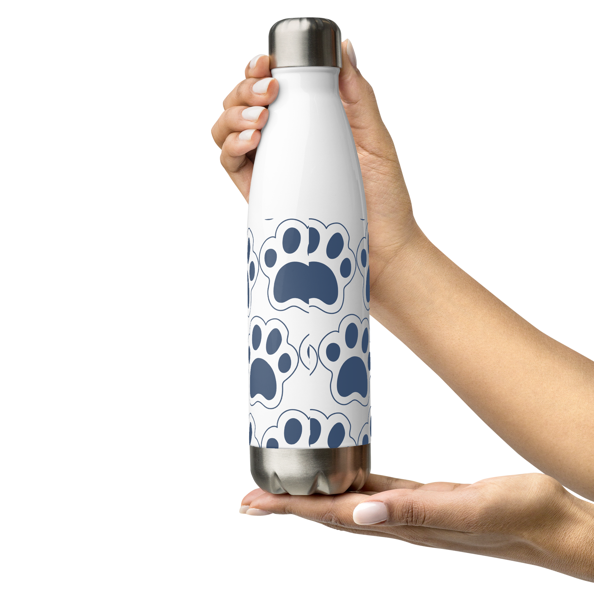 Paws Stainless Steel Water Bottle - Image 3