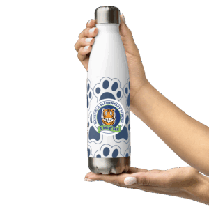 Paws Stainless Steel Water Bottle